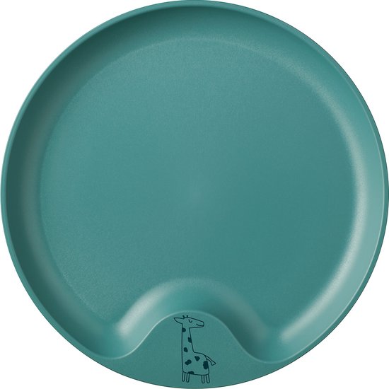 Mepal Mio kinderbord – Magnetronbestendig – Met greep – Kinderservies – Deep turquoise van Mepal