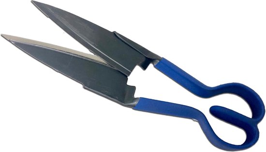 Merkloos Multifunctionele Tuinschaar - 23 cm - Ergonomisch met Softgrip - Blauw en Grijs van Merkloos