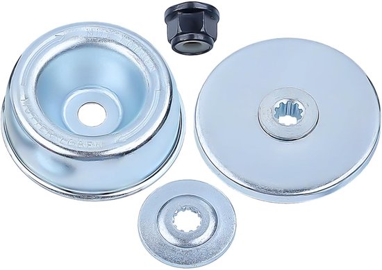 Mesadapter - voor STIHL FS55 FS55R FS36 FS44 FS56 FS80 FS90 en meer modellen, plat mes + drukplaat + drukring + moer 4 in 1 set van Merkloos	