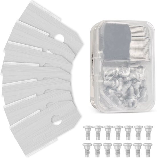 Mesjes voor robotmaaier - 30 stuks inclusief schroeven - geschikt voor o.a. Husqvarna en Gardena. van GENISYS.