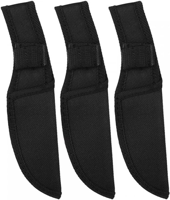 Messenschede - 3-delige nylon messentas - riemmessenhouder voor de jacht - camping - messen niet inbegrepen van Jellas