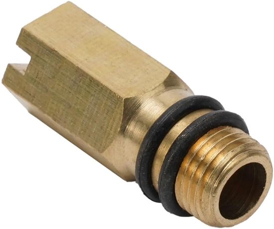 Messing M10 Blanking - Keuken - Warm en Koud Water Inlaat - M10 Schroefdraad - Messing Kraan Tap - Badkamer Waterinlaat Pijp Fitting van Merkloos	