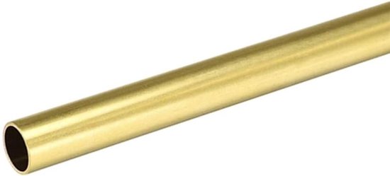 Messing Ronde Buizen 100mm Lengte 15mm Buitendiameter 0.5mm Wanddikte Naadloze Rechtse Buizen voor Diverse Toepassingen