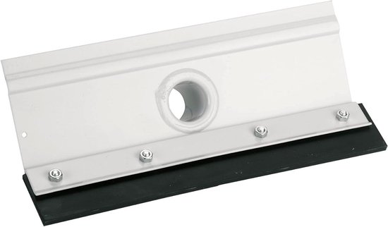 Mestschuiver met Rubber - Stalschuiver Tegelschraper - Stal Reinigen - Ammoniakbestendig Rubber - 40 cm - Zwart