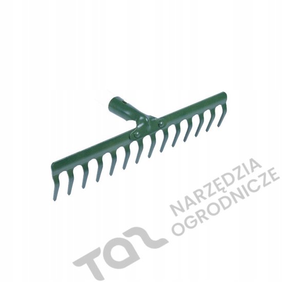 Metaal Houten Hark 14 Tands 38cm Werkbreedte van Merkloos	