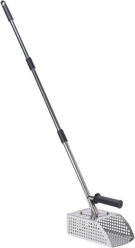 Metaaldetector Zandschep - Schatzoek Gereedschap - Strand Schatzoeken - Afneembare Handgreep - 45 x 18 x 10 cm - Zilver