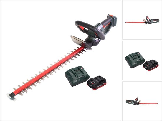 Metabo HS 18 LTX 45 accu-heggenschaar 18 V 43 cm + 1x accu 4,0 Ah + oplader van Merkloos	