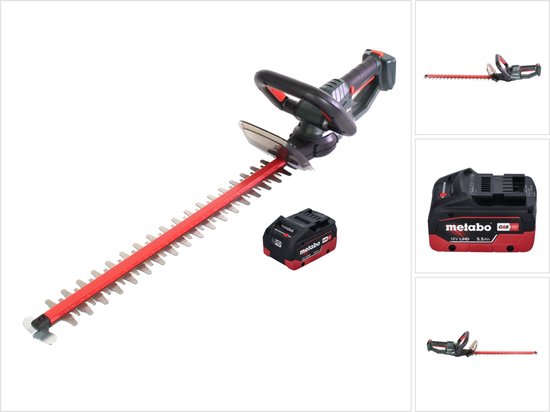 Metabo HS 18 LTX 45 accu-heggenschaar 18 V 43 cm + 1x accu 5,5 Ah - zonder oplader van Merkloos	