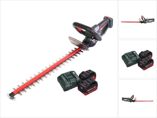 Metabo HS 18 LTX 45 accu-heggenschaar 18 V 43 cm + 2x accu 5,5 Ah + oplader van Merkloos	