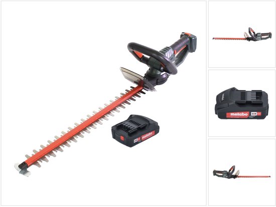Metabo HS 18 LTX 55 accu heggenschaar 18 V 53 cm + 1x accu 2.0 Ah - zonder oplader van Merkloos	