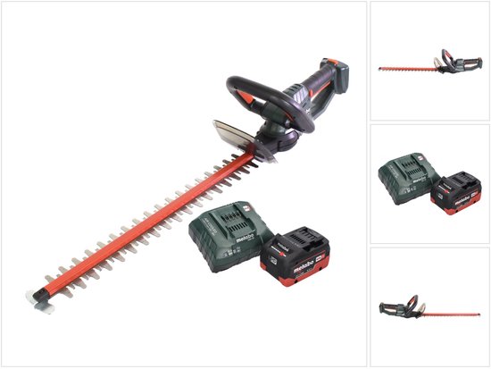 Metabo HS 18 LTX 55 accu heggenschaar 18 V 53 cm + 1x accu 5,5 Ah + lader van Merkloos	