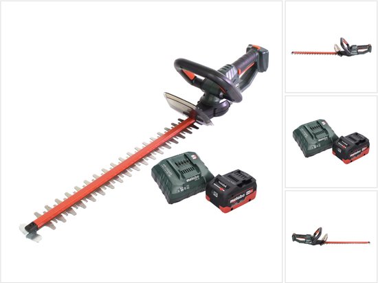 Metabo HS 18 LTX 55 accu heggenschaar 18 V 53 cm + 1x accu 8.0 Ah + lader van Merkloos	