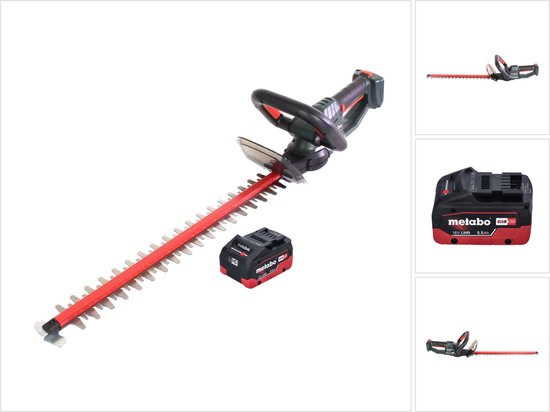 Metabo HS 18 LTX 65 accu heggenschaar 18 V 63 cm + 1x accu 5,5 Ah - zonder oplader