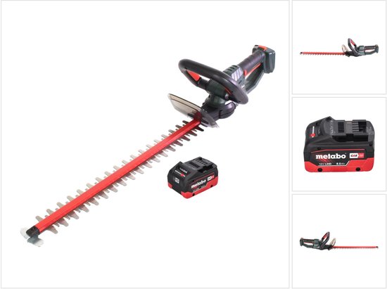Metabo HS 18 LTX 65 accu heggenschaar 18 V 63 cm + 1x accu 8.0 Ah - zonder oplader van Merkloos	