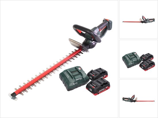 Metabo HS 18 LTX 65 accu heggenschaar 18 V 63 cm + 2x accu 4.0 Ah + lader
