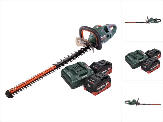 Metabo HS 18 LTX BL 75 accu-heggenschaar 18 V 75 cm borstelloos + 2x accu 5,5 Ah + oplader van Merkloos	
