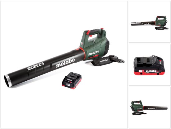 Metabo LB 18 LTX BL accubladblazer 18 V borstelloos + 1x accu 4.0 Ah - zonder lader van Merkloos	