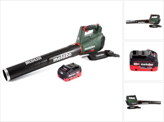 Metabo LB 18 LTX BL accubladblazer 18 V borstelloos + 1x accu 8.0 Ah - zonder lader van Merkloos	