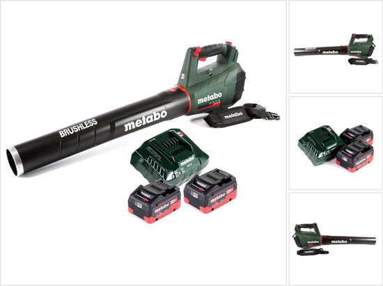 Metabo LB 18 LTX BL accubladblazer 18 V borstelloos + 2x accu 5,5 Ah + lader