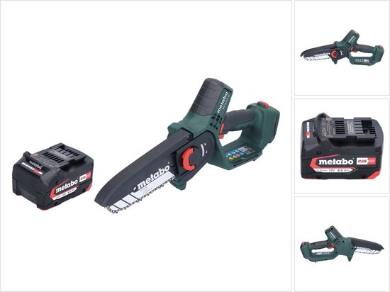 Metabo MS 18 LTX 15 accu-houtzaag 18 V 15 cm 5 m/s + 1x accu 4,0 Ah - zonder oplader van Merkloos	