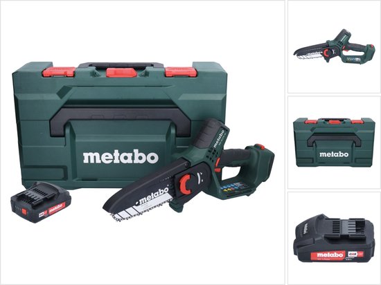 Metabo MS 18 LTX 15 accusnoeizaag 18 V 15 cm 5 m/s + 1x accu 2.0 Ah + metaBOX - zonder oplader van Merkloos	