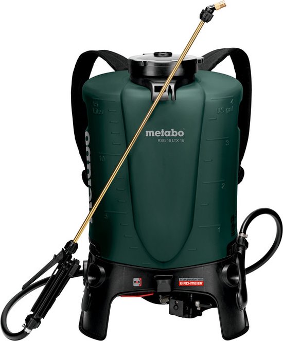 Metabo RSG 18 LTX 15 18V Li-Ion rugsproeier body - 15L van Merkloos	