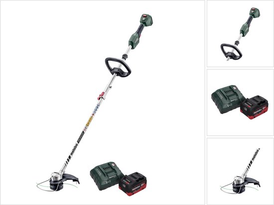 Metabo RTD 18 LTX BL 30 accu grastrimmer 18 V 30 cm borstelloos + 1x accu 5,5 Ah + lader van Merkloos	