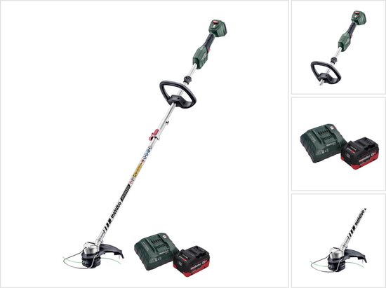 Metabo RTD 18 LTX BL 30 accu grastrimmer 18 V 30 cm borstelloos + 1x accu 8.0 Ah + lader van Merkloos	
