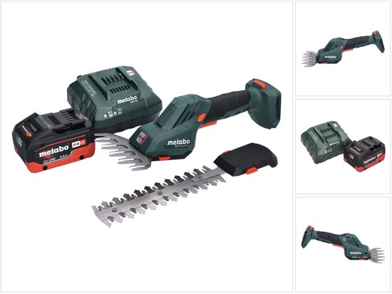 Metabo SGS 18 LTX Q accu gras- en struikschaar 18 V + 1x accu 5,5 Ah + oplader
