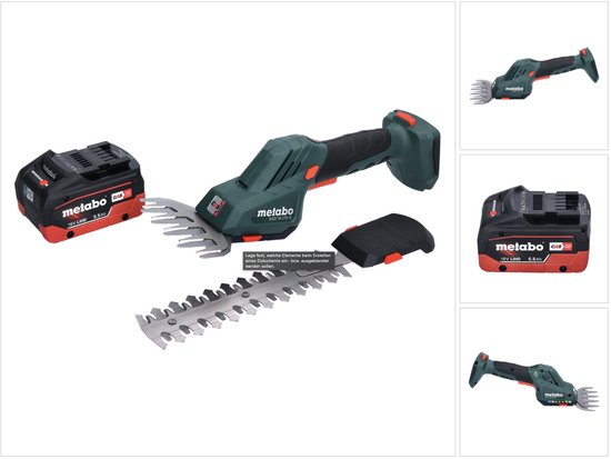Metabo SGS 18 LTX Q accu gras- en struikschaar 18 V + 1x accu 5,5 Ah - zonder oplader