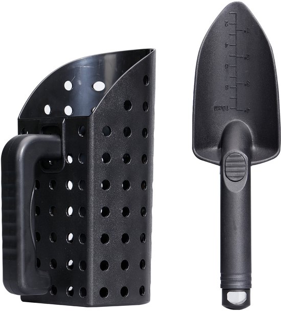 Metal Detector Sand Shovel Set, ABS Schoop & Zeef voor Kinderen & Volwassenen, Strand, Schatzocht, Tuin van Merkloos	