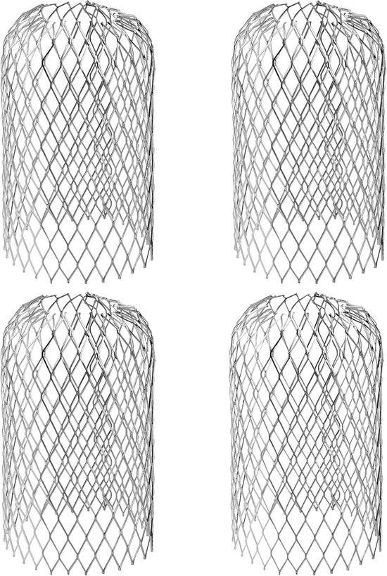Metal Gutter Guard, Expandable, for Filtering Leaves, Branches, Fruits, Mud, Diameter 4~10 cm, 4 Pieces van Tenax