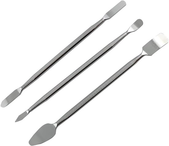 Metal Spudger Set - 3Pcs Dual Ends Pry Tools voor Telefoon - Tablet - Laptop - MP3 - Horloge Reparatie - Universele Mobiele Telefoon Demontage Kit van Merkloos	