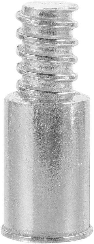 Metalen Bezemsteel - Universele Steeladapter - Vloeren Reinigen - Stevig En Praktisch - 65 cm Lengte - Zilver