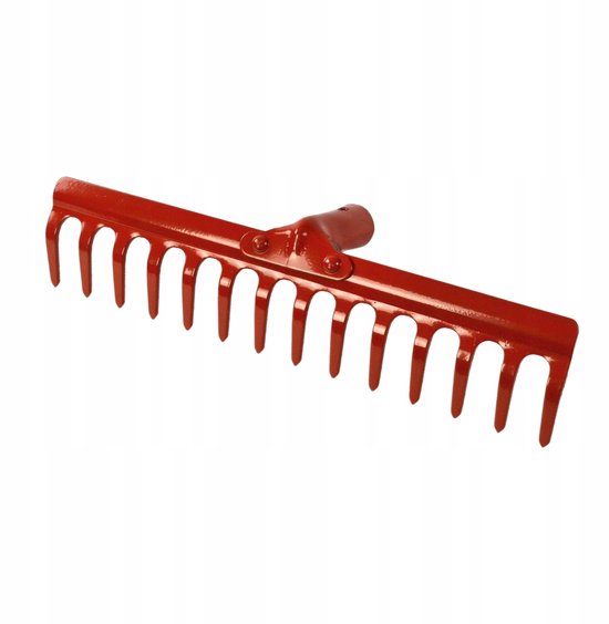 Metalen hark 14 tanden, 37cm breed - Duurzaam tuingereedschap