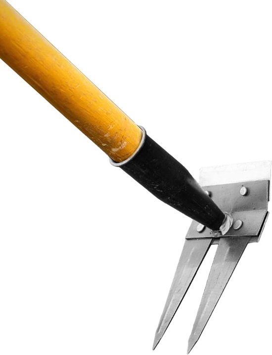 Metalen Hark - Tuin gereedschap - Onkruid verwijderen - Multifunctioneel ontwerp - 20 centimeter breed van Merkloos	