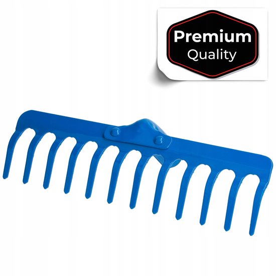 Metalen Tuingrabie 12 Tanden Blauw 30 cm