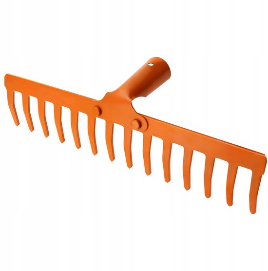 Metalen Tuinhark 35cm 14 Tanden - Zonder Steel van Merkloos	