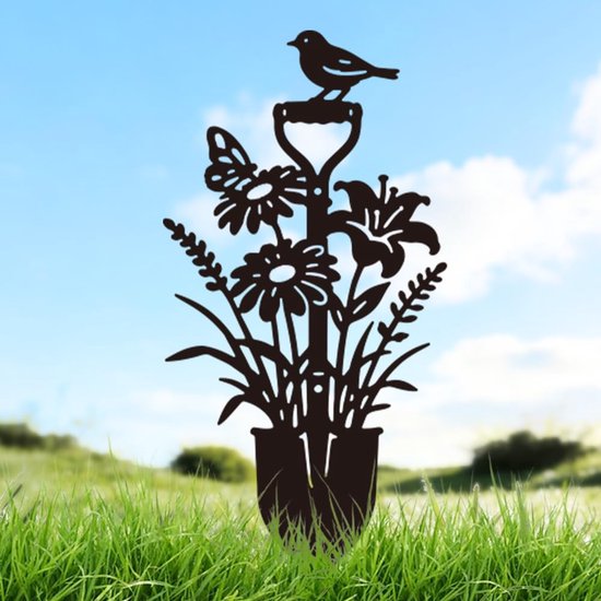 Metalen Tuinstokken met Dubbelzijdig Design