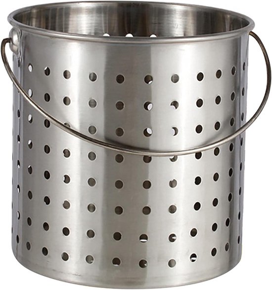 Metalen Verbrandingsoven - Tuinafval Brander - Tuin Opruimen - Efficiënte Ventilatie - 35x35cm - Zilverwit