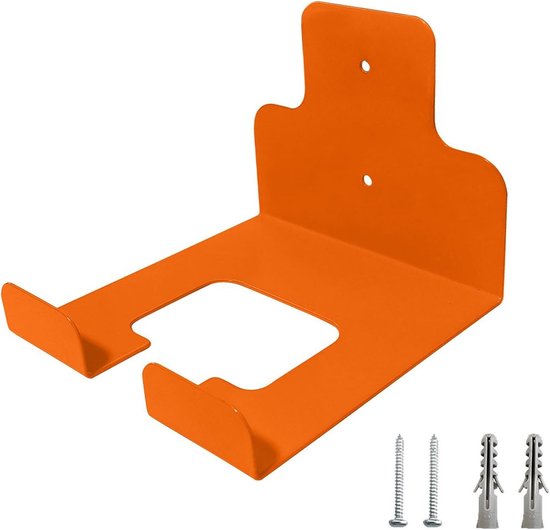 Metalen Wandmontage Opberghaak - Afmeting 13.5x15.2x11 Cm - Geschikt Voor Onkruidstekkers En Tuingereedschap - Krachtige Tuinbeugel - Voor Klussers En Tuiniers