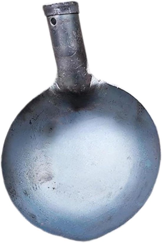 Metalen Zeefschep - Modderschep Riool - Riool Reinigen - Robuust IJzer - Diameter 13 cm - Zilver