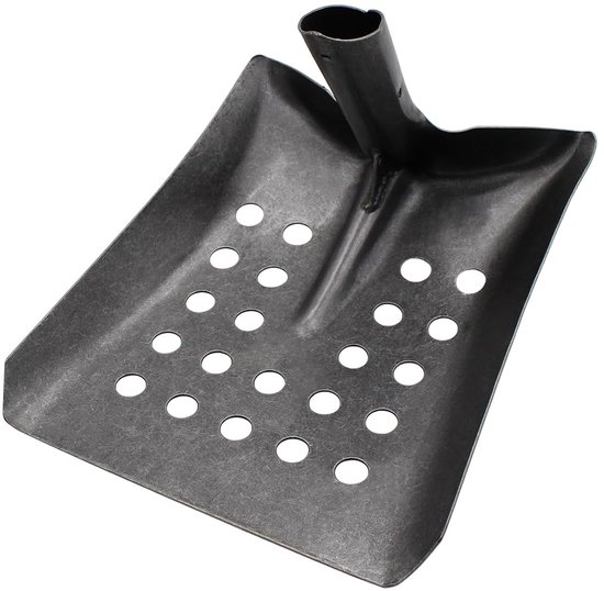 Metalen zeefschep - multifunctionele tuinschep - voor tuinieren en rioolreiniging van Merkloos	