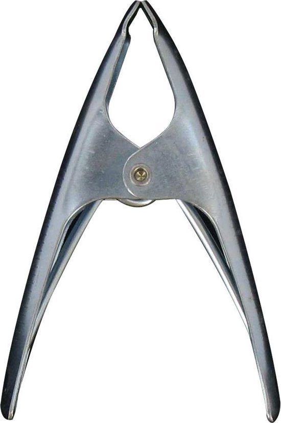 Metalen zeilclip / zeilklemmen / marktklem / lijmklem / veerklem (5 stuks) van MET