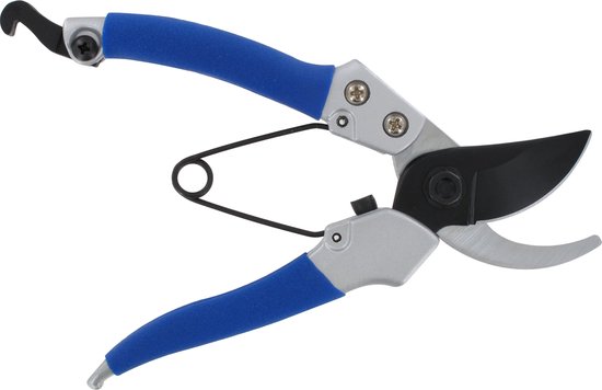 Metallo Handzame Snoeischaar - Ergonomisch - Carbon Staal - Teflon Coating - 180 mm - Blauw/grijs van Merkloos	