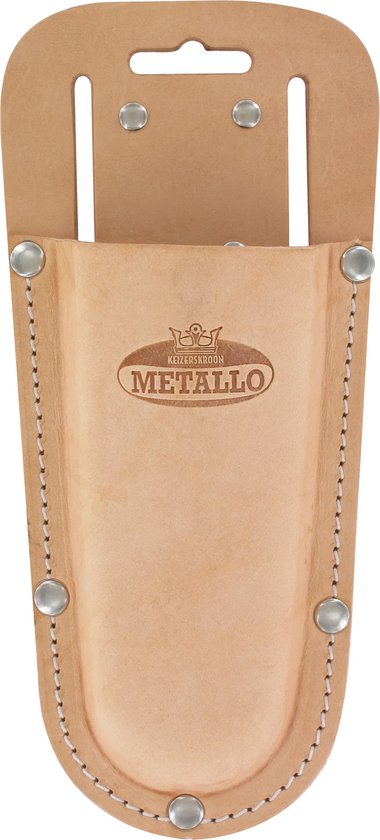 Metallo Leren snoeischaar holster - universeel - met clip - bruin van Metallo