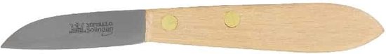Metallo Mes - 65 mm Lemmet - C60 Staal - Ergonomisch Houten Handvat van Metallo