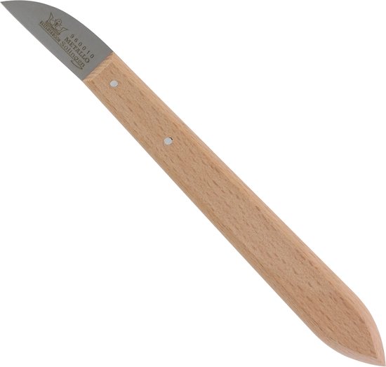 Metallo Professioneel Mes - 40 mm Lemmet - C60 Staal - Ergonomisch Houten Handvat - Antislip Grip van Metallo