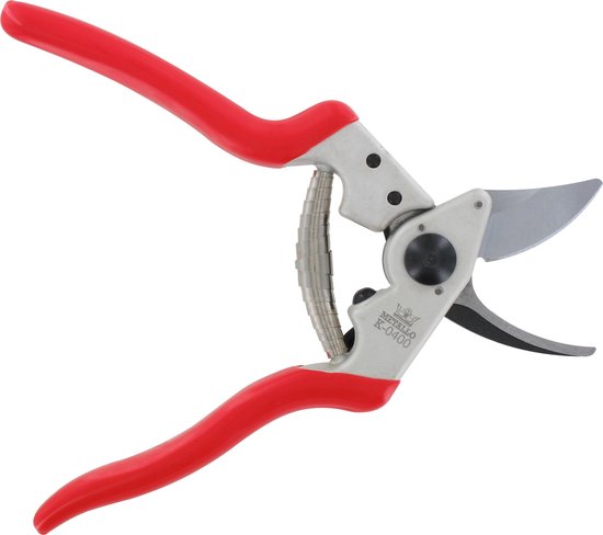 Metallo Professionele Snoeischaar - Ergonomisch Ontwerp - Carbon Gehard Staal - 200 mm - Rood van Metallo