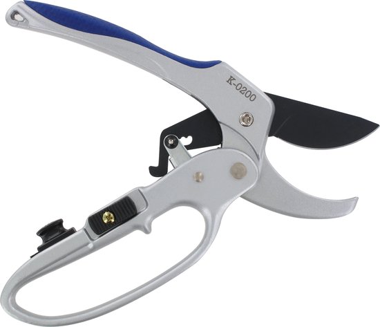 Metallo Snoeischaar - 200 mm - Hevelmechanisme - Lichtgewicht Aluminium - Antislip Handgrepen - Teflon Gecoat Snijblad van Metallo